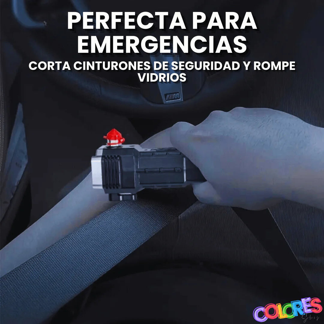 Linterna Táctica Multiuso 4 en 1 - Recargable y de Emergencia