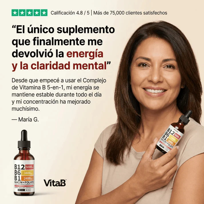 VitaB™ Complejo B Triple Acción Máxima Energía y Enfoque