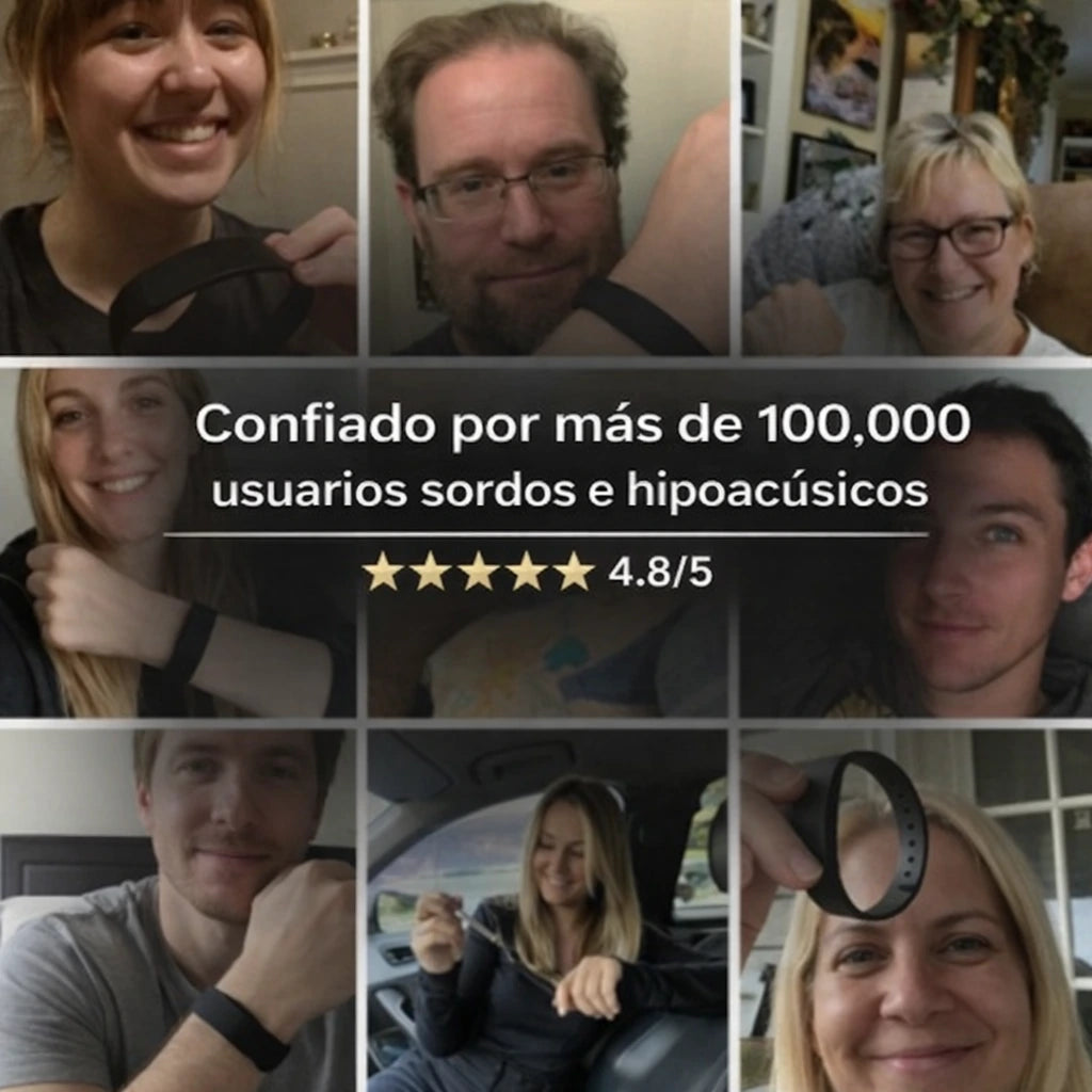 Rise Band - Alarma vibratoria silenciosa para personas sordas y con problemas de audición
