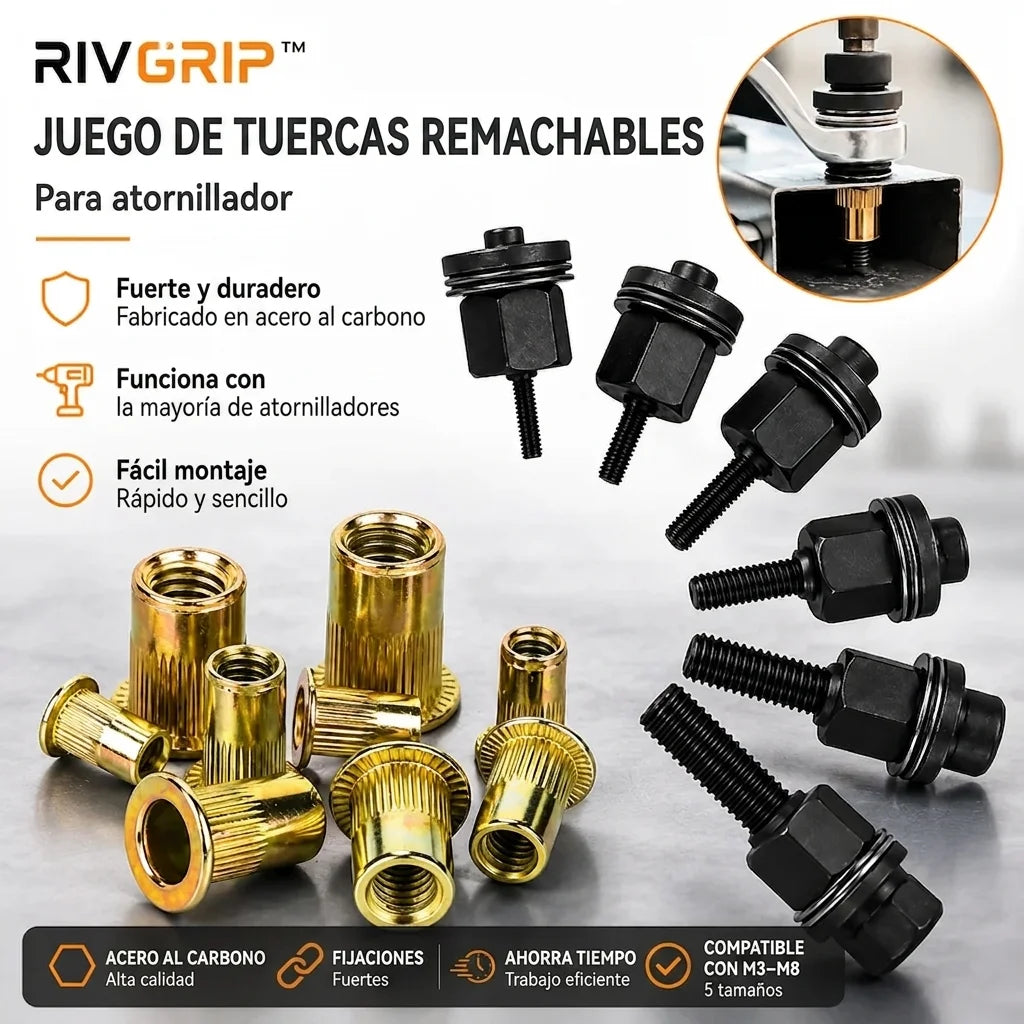 RivGrip – Herramienta para remaches de destornilladores