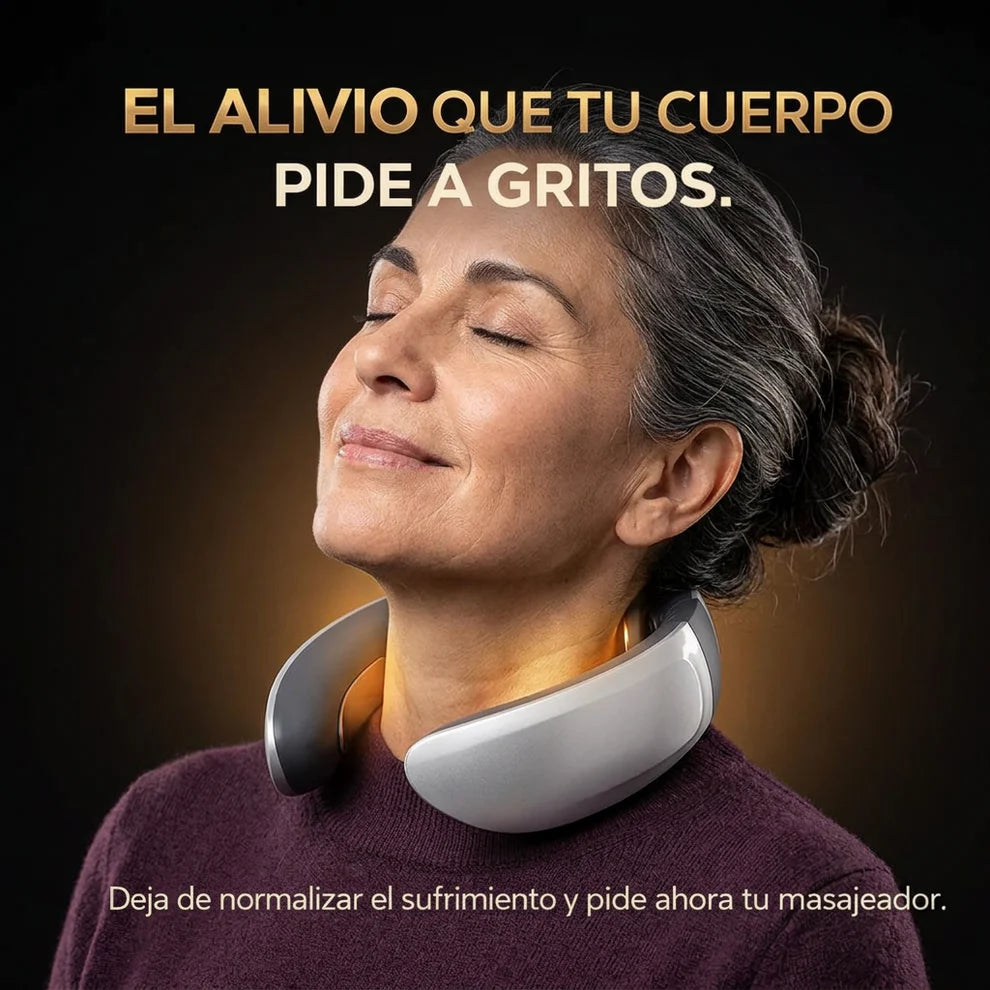 NeuroNeck Pro™ - Masajeador Cervical que Activa Puntos de Presión - Reduce Tinitus y Dolor Diario en Minutos