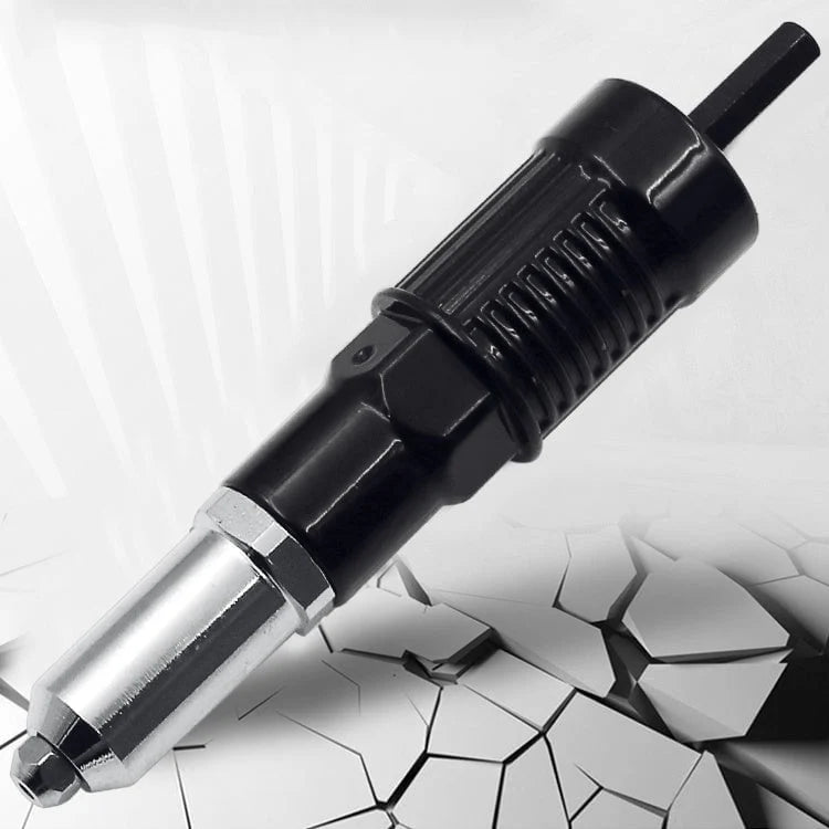 Olvídate del dolor de manos y trabaja 5 veces más rápido - Adaptador de remachadora