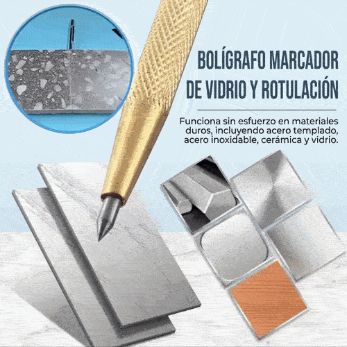 Bolígrafo de Rotulación Ultra Preciso para Acero, Cristal y Cerámica