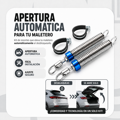 Elevador automático de muelles para maletero: asistencia para la apertura del maletero sin usar las manos