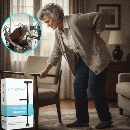 Bastón de Apoyo Anticaídas con linterna | ¡Siéntete seguro y firme sobre tus piernas, al instante!