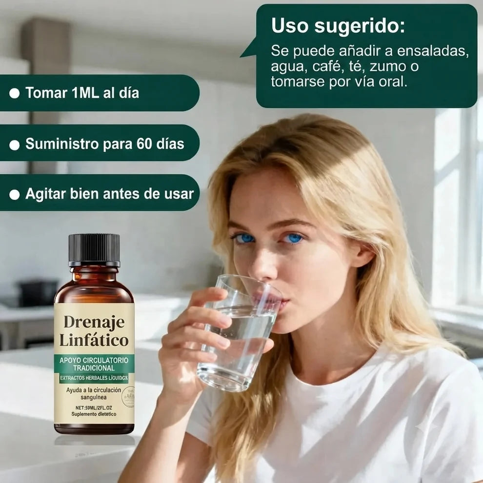 Drenaje Linfático en Gotas 60 ml. - Siéntete más liviana, desinflamada y activa