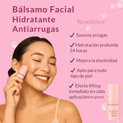 Rosetimes™ Bálsamo Facial Hidratante Antiarrugas, Piel sin Imperfecciones