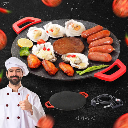 ⏳Oferta por tiempo limitado⏰Sartén eléctrica antiadherente para parrilla de interior🍳