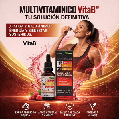 VitaB™ Complejo B Triple Acción Máxima Energía y Enfoque