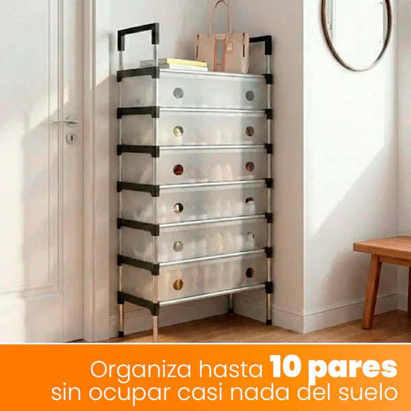 SmartOrganizer | Estantería para Zapatos de 6 Niveles Resistente y Moderna