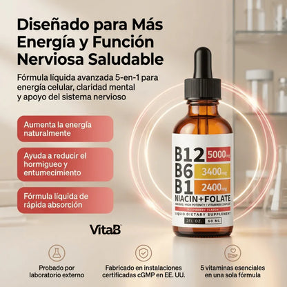 VitaB™ Complejo B Triple Acción Máxima Energía y Enfoque
