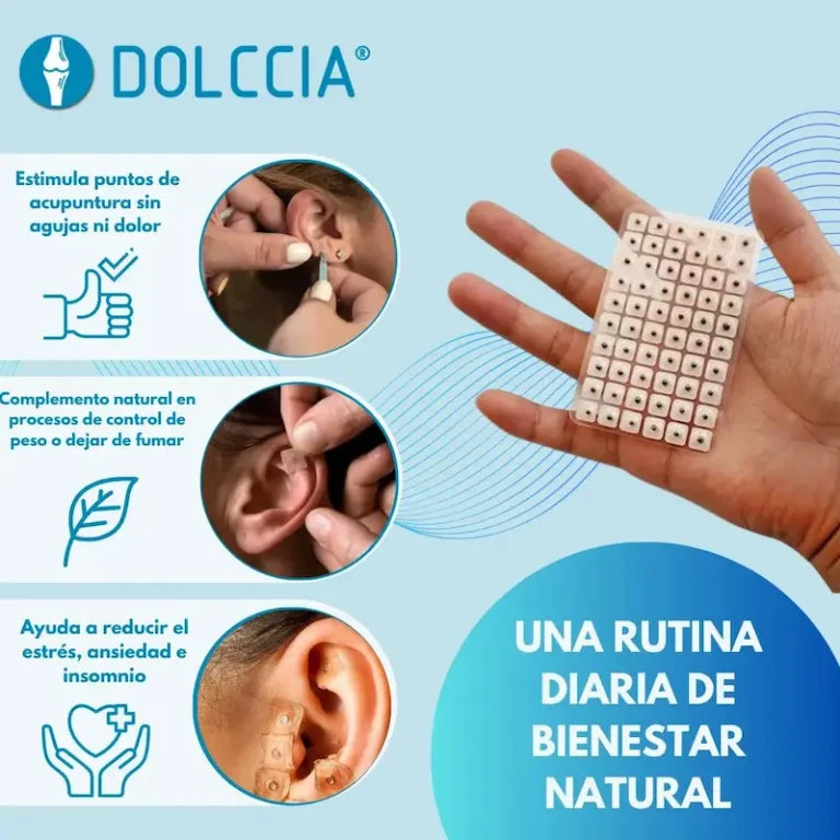 PARCHE DE ACUPUNTURA PARA OREJA DOLCCIA®