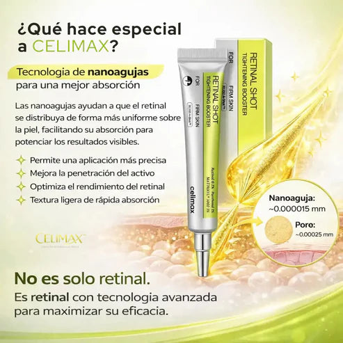 CELIMAX™ Retinal Shot Coreano, Corrección Visible de Arrugas