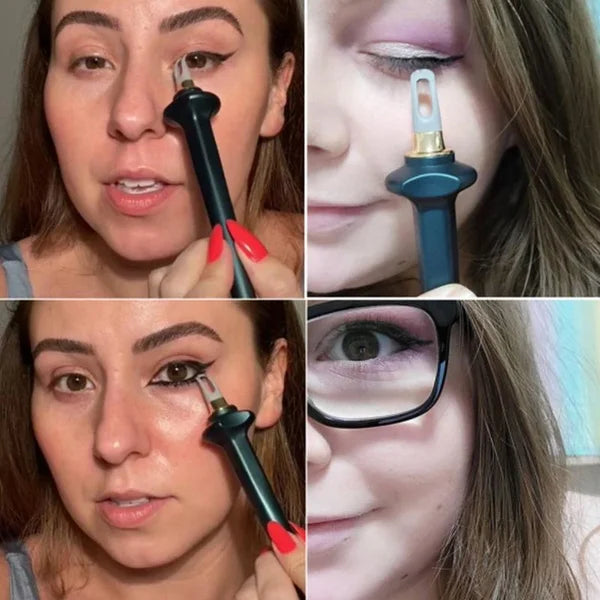 Crema Delineadora de Ojos a Prueba de Agua -Color Negro y Pincel Aplicador