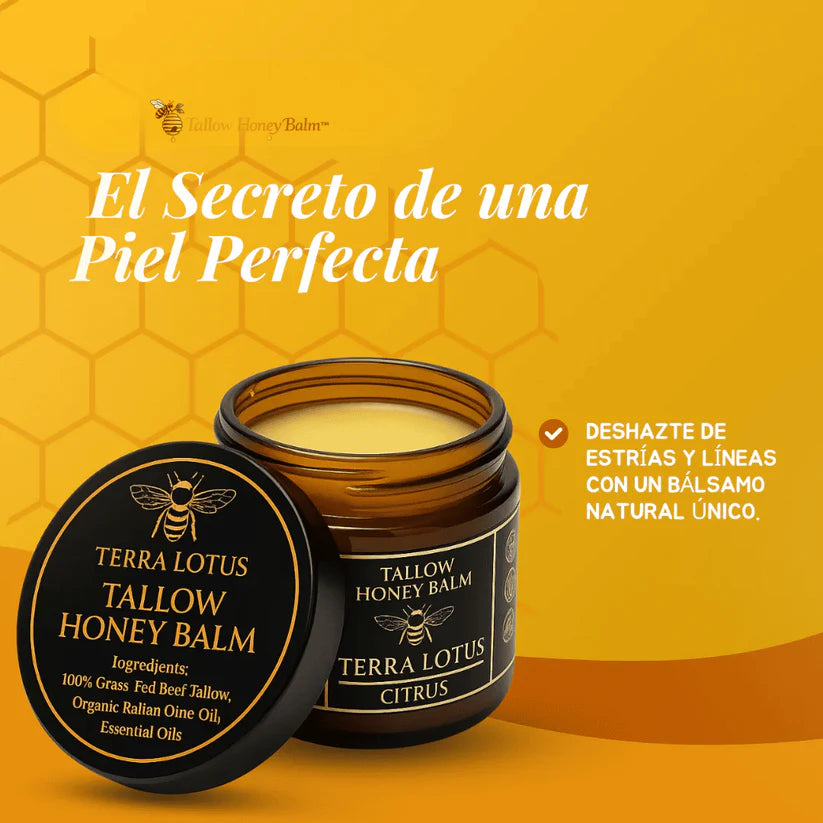 Tallow Honey Balm™ Bálsamo Orgánico de Sebo de Res y Miel Hidratación Ancestral