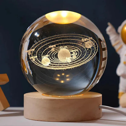 LÁMPARA BOLA DE CRISTAL 3D