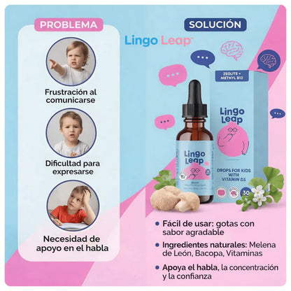 Lingo Leap™ Suplemento para el Desarrollo del Lenguaje y Enfoque
