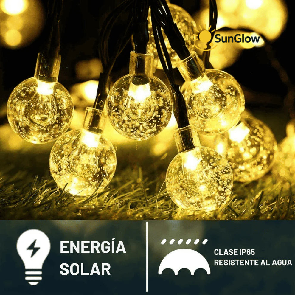 SunGlow™ Luces Solares para Exteriores ¡SÚPER OFERTA! 7.5 Metros 50 luces