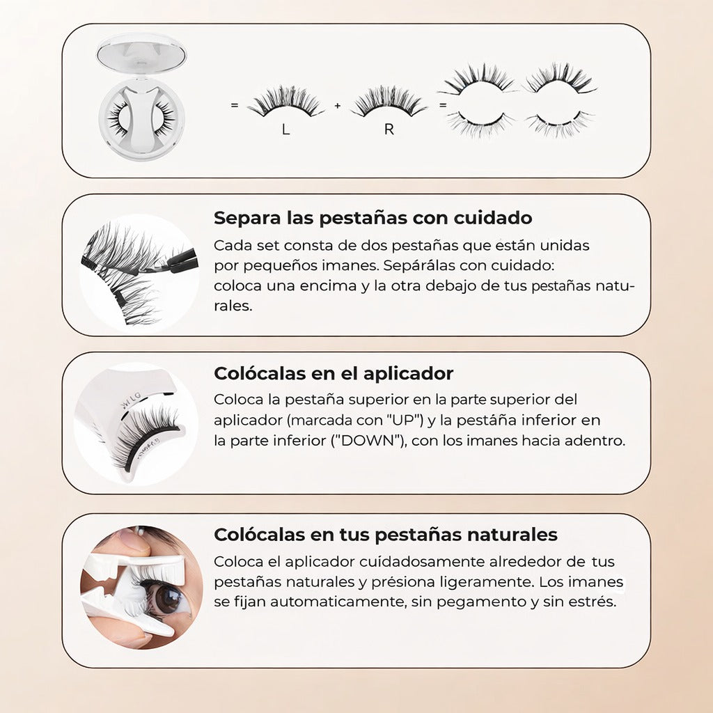 pestañas magnéticas