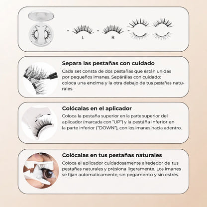 pestañas magnéticas