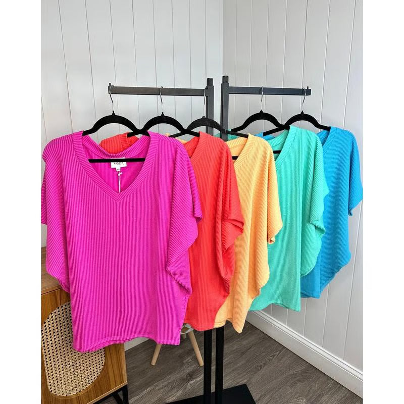Camiseta de verano con cuello en V para mujer 🌟