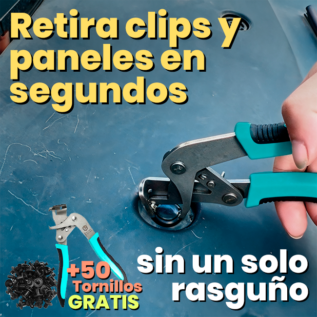 Alicate Removedor de Clips para Automóvil + 50 Tornillos