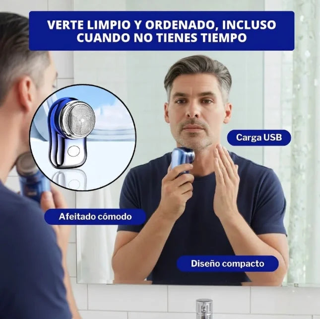 Mini Afeitadora Portatil - Elegante y Atractivo a toda hora y en cualquier lugar