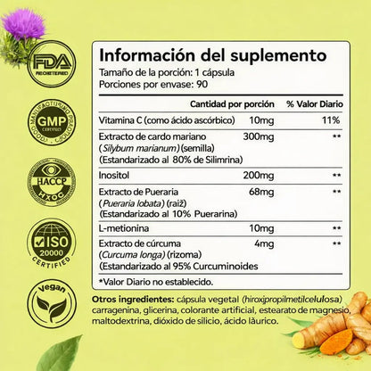 Siéntete más ligero, vive con más vitalidad con el cardo mariano ACGVA™