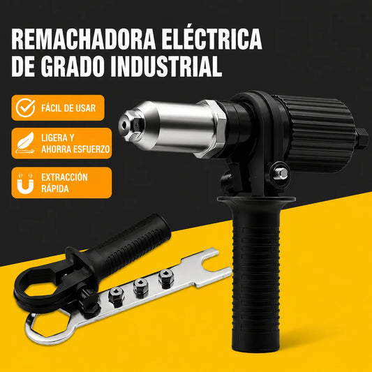 Olvídate del dolor de manos y trabaja 5 veces más rápido - Adaptador de remachadora