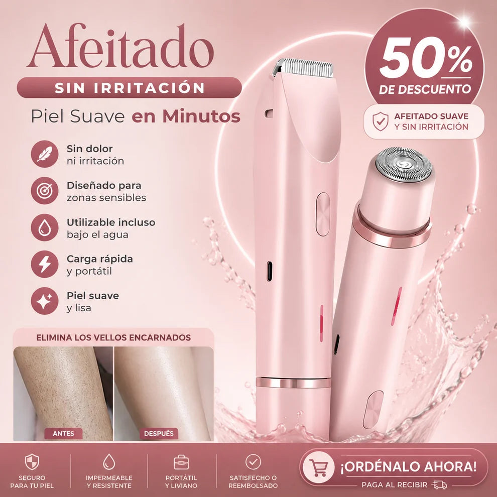 PureSkin™ - Afeitadora Eléctrica Premium - AFEITADO SIN IRRITACIÓN