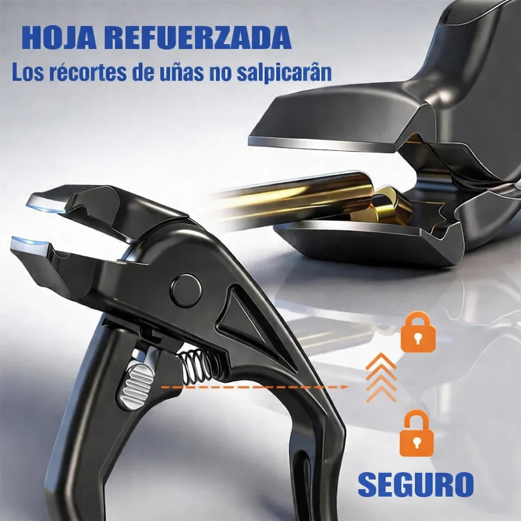 Cortaúñas de acero inoxidable | Agarre cómodo para personas mayores