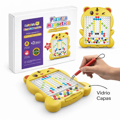 Pizarra magnética para dibujar: tablero educativo creativo de unir puntos