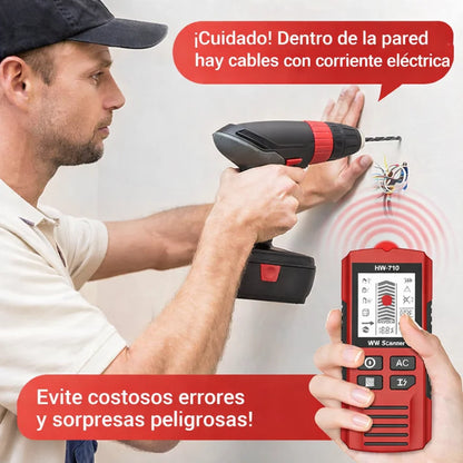 Detector de metales y de pared portátil multifuncional