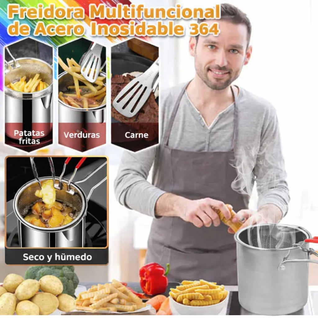 Freidora Multifuncional en Acero Inoxidable 304