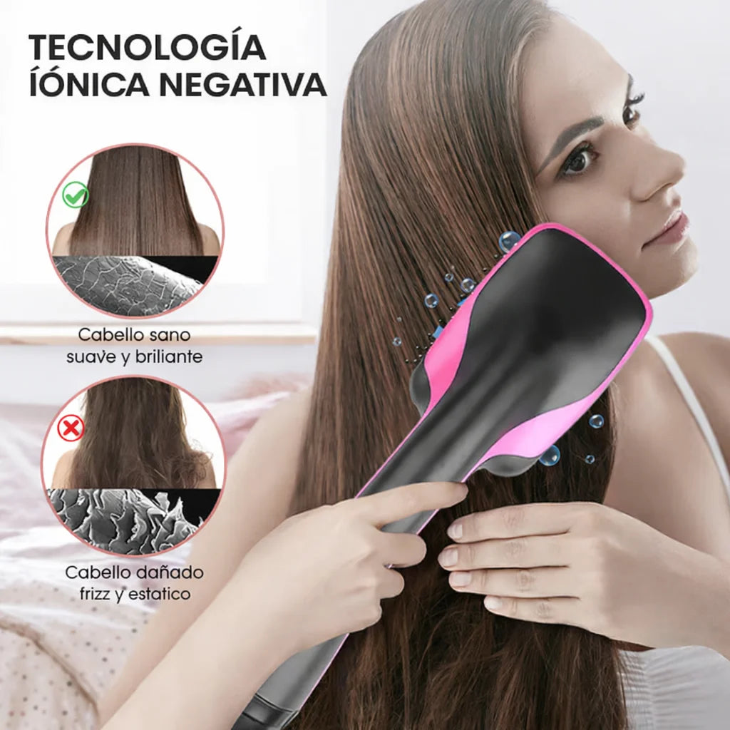 Secador de pelo multifuncional 2 en 1 con diseño de peine cómodo