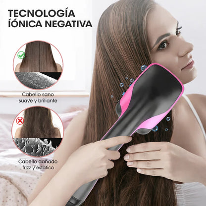 Secador de pelo multifuncional 2 en 1 con diseño de peine cómodo