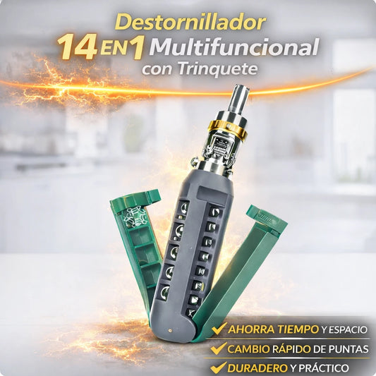 Destornillador 14 en 1 multifuncional