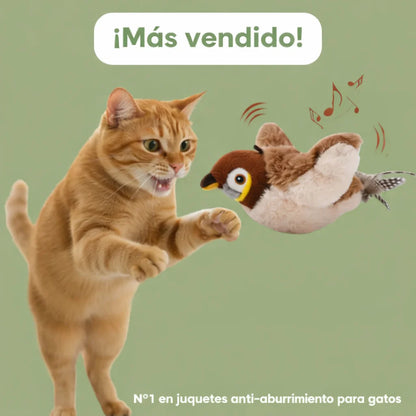 Pájaro Volador Inteligente para Gatos (Anti-estrés)