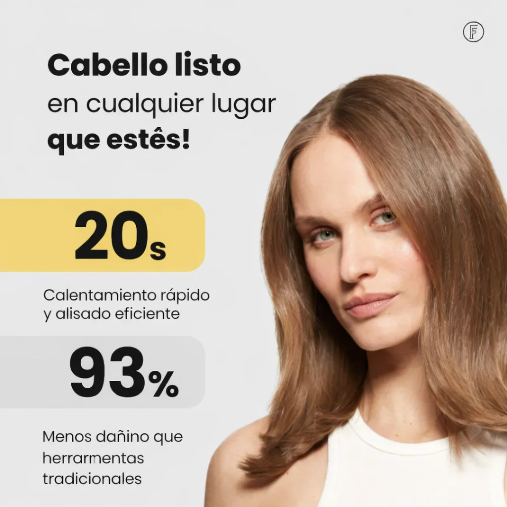 Cepillo alisador portátil - BeautyMax Pro®
