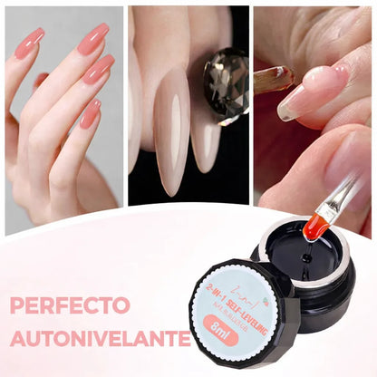 Gel fortalecedor de uñas autonivelante 3 en 1