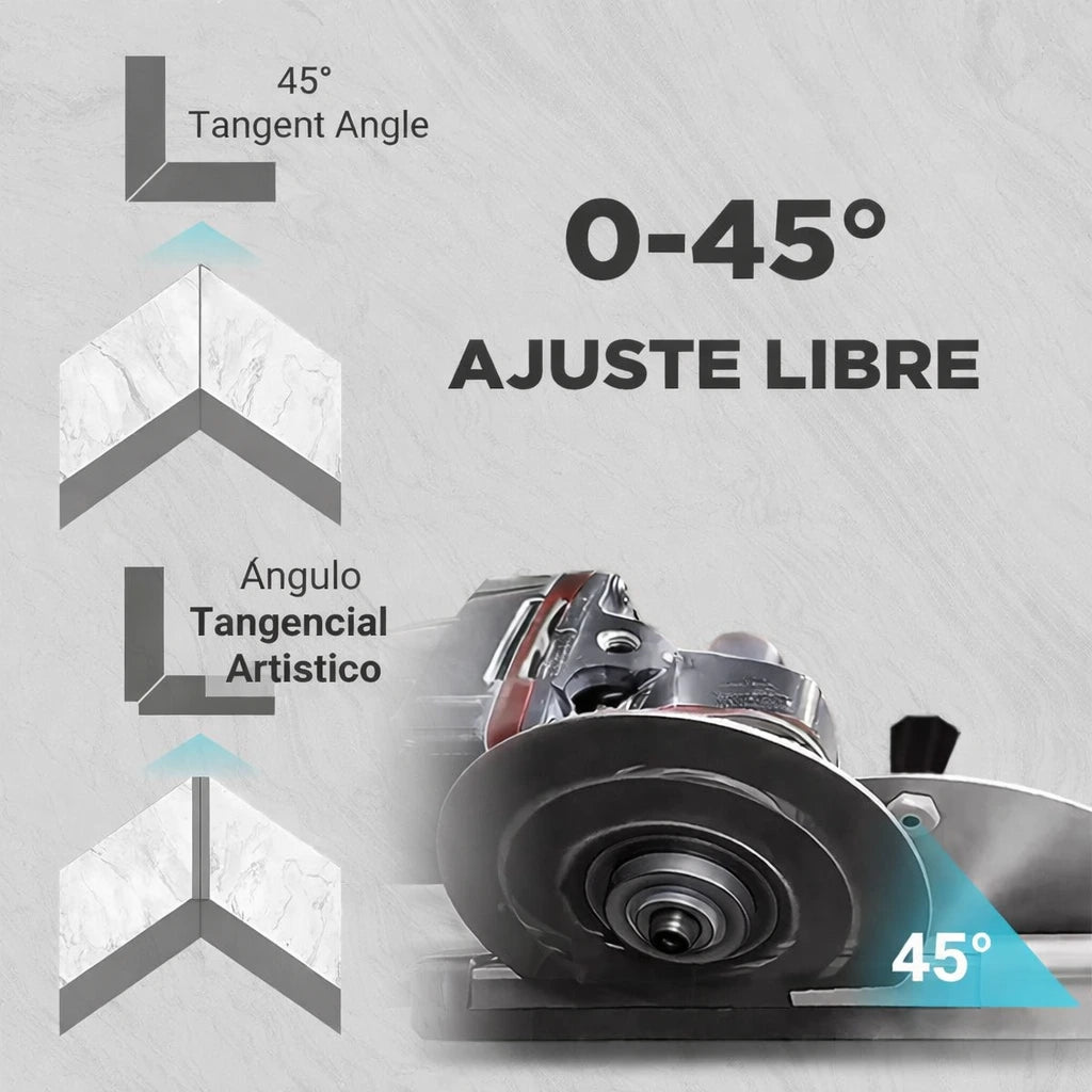 Guía de Corte a 45° para Azulejos: Acabados Perfectos con tu Amoladora