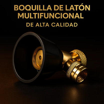 CABEZAL DE 360°-AJUSTABLE DESDE LLUVIA SUAVE HASTA LARGO ALCANCE