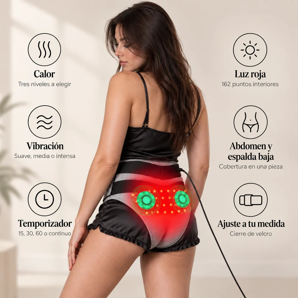 Prenda térmica y de masaje abdominal y lumbar