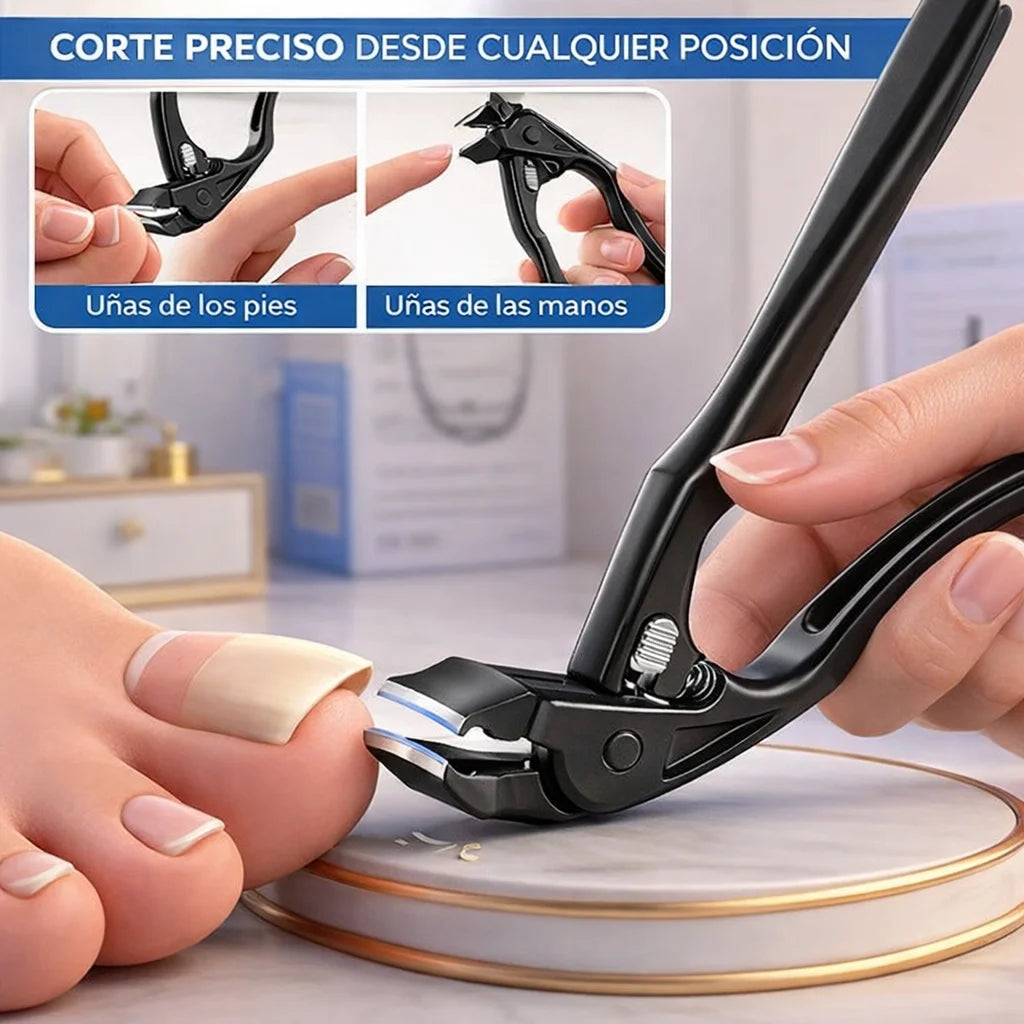 Cortaúñas de acero inoxidable | Agarre cómodo para personas mayores