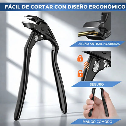 Cortaúñas de acero inoxidable | Agarre cómodo para personas mayores