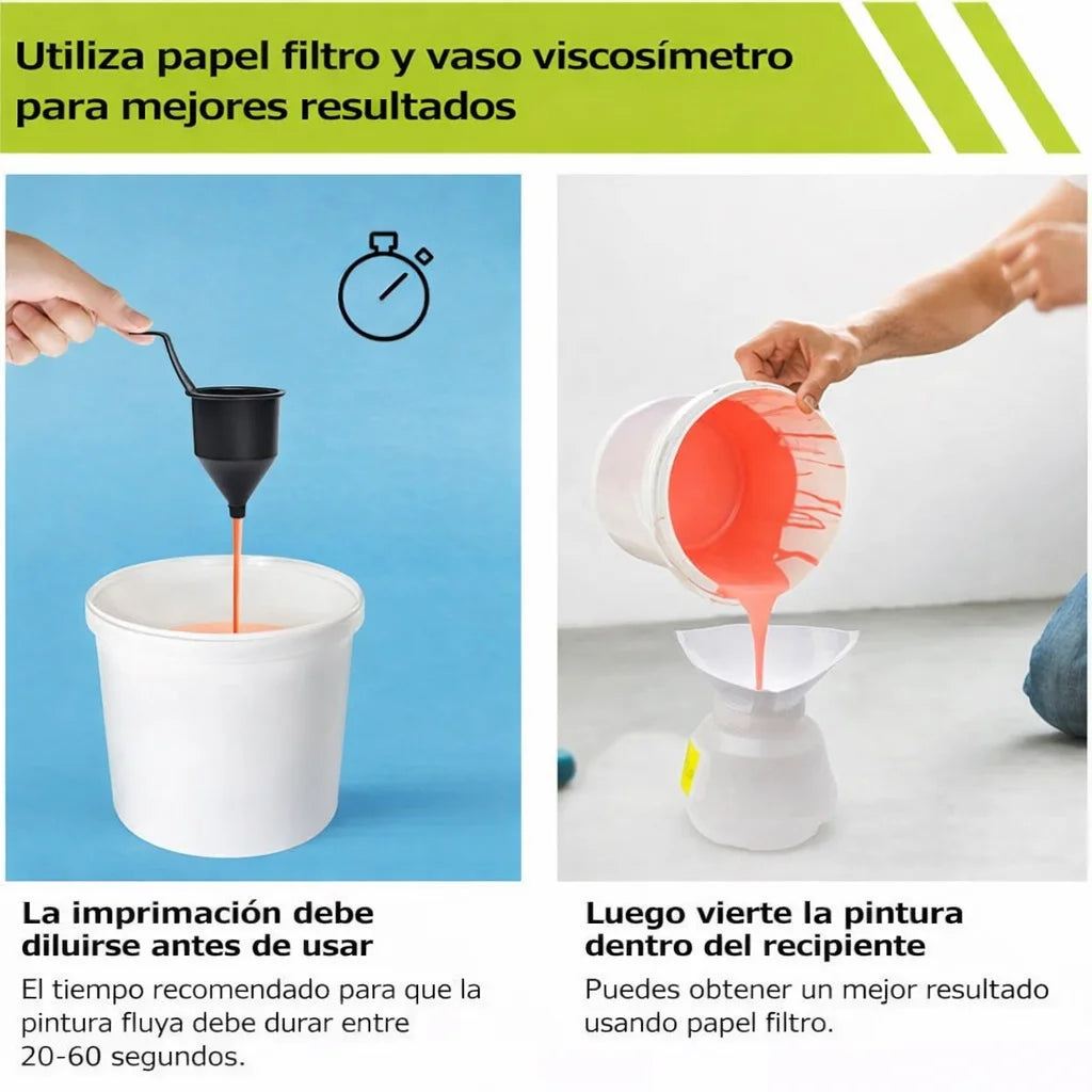 Pulverizador de pintura inalámbrico de alta presión con 2 baterías