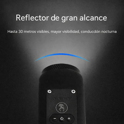 Bocina Eléctrica + Luz para Bicicleta 2-en-1 – 110 dB, Recargable y Resistente al Agua