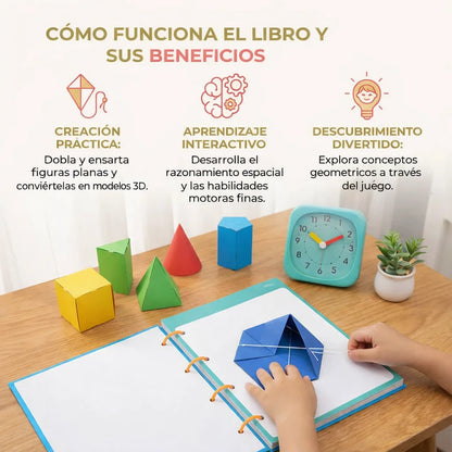 Libro brillante de aprendizaje de geometría para niños