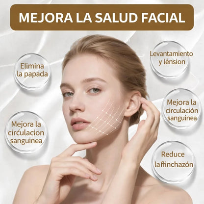 Cepillo de drenaje linfático facial: esculpe, relaja y refresca.