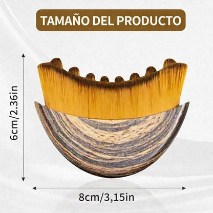 Cepillo de drenaje linfático facial: esculpe, relaja y refresca.